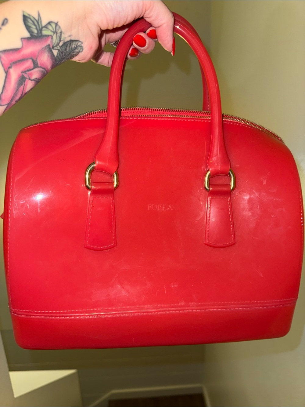 Furla large candy bag